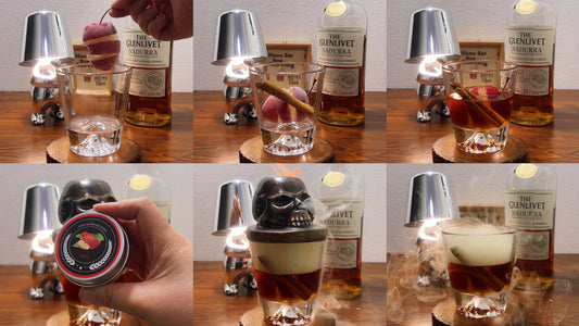 Apple & Whiskey Delight with Cinnamon Stick 🍏🥃🌿