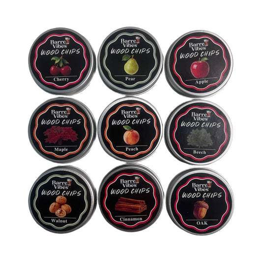 BarrelVibes Mixology Wood Refill Pack 🌳 | 9 Natural Wood Chips