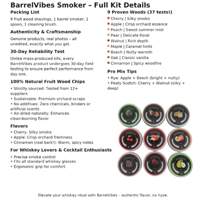 Barrel Vibes Mixology Kit – Home Whiskey Bar Set 🥃 | Free Worldwide Shipping